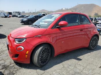  Salvage FIAT 500 E Red