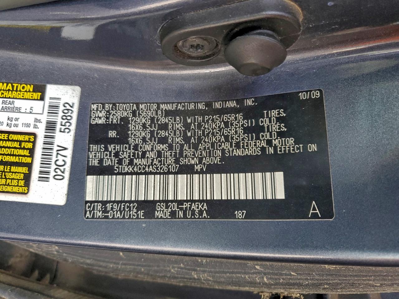 Toyota Sienna Ce Image 6