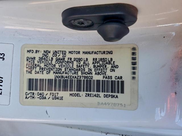 Toyota Corolla Base Image 9